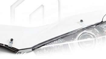 2 799 р. Дефлектор капота CA-Plastiс BMW X5 E70 дорестайлинг (2006-2010) (Classic прозрачный, Без надписи). Увеличить фотографию 1