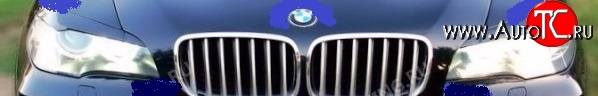 1 829 р. Реснички на фары Drive  BMW X5  E70 (2006-2013) (Неокрашенные)