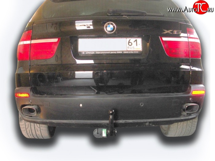 7 749 р. Фаркоп Лидер Плюс  BMW X5  E70 (2006-2013) (Без электропакета)