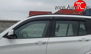 999 р. Комплект дефлекторов окон (ветровиков) 4 шт. Russtal  BMW X3  F25 (2010-2017)