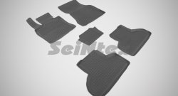 2 699 р. Износостойкие коврики в салон с высоким бортом SeiNtex Premium 4 шт. (резина)  BMW X5  F15 (2013-2018). Увеличить фотографию 1