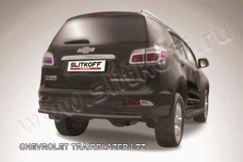 Защита заднего бампера d57 Slitkoff Chevrolet (Шевролет) Trailblazer (Трейлблэйзер)  GM800 (2012-2016) GM800 дорестайлинг