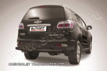Защита заднего бампера из трубы d76 Slitkoff Chevrolet (Шевролет) Trailblazer (Трейлблэйзер)  GM800 (2012-2016) GM800 дорестайлинг