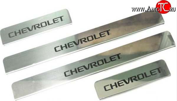 919 р. Накладки на порожки автомобиля M-VRS (нанесение надписи методом окраски)  Chevrolet Cruze ( седан,  хэтчбек) - Orlando