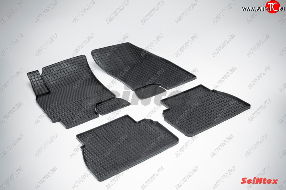 4 599 р. Износостойкие резиновые коврики в салон Сетка Seintex  Chevrolet Epica  V250 (2006-2012)