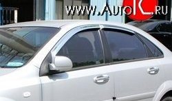 999 р. Комплект дефлекторов окон (ветровиков) 4 шт. Russtal  Chevrolet Lacetti  седан (2002-2013). Увеличить фотографию 1