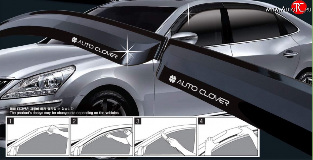 1 249 р. Дефлектора окон Avtoclover  Chevrolet Lacetti  седан (2002-2013)