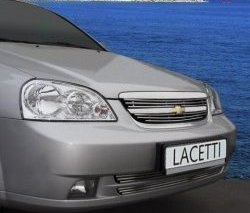 215 р. Декоративные вставки воздухозаборника Souz-96 Chevrolet Lacetti седан (2002-2013). Увеличить фотографию 1