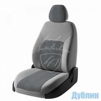 4 849 р. Чехлы для сидений Lord Autofashion Дублин (жаккард) Chevrolet Lacetti седан (2002-2013) (Серый, вставка Сеул Серый). Увеличить фотографию 1