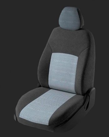 4 849 р. Чехлы для сидений Lord Autofashion Дублин (жаккард, спинка 60/40+подлокотник, 2 Г-образных подголовника) Chevrolet Lacetti седан (2002-2013) (Серый, вставка Стежок Серый). Увеличить фотографию 1