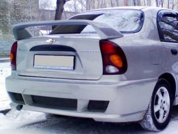 3 579 р. Спойлер крышки багажника Атланта (стекловолокно).  Chevrolet Lanos  T100 (2002-2017) (Неокрашенный). Увеличить фотографию 1
