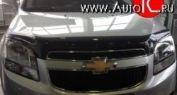 2 499 р. Дефлектор капота темный SIM  Chevrolet Orlando (2011-2018). Увеличить фотографию 1