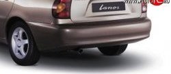 4 749 р. Задний бампер Стандартный (Тайвань)  Chevrolet Lanos  T100 (1997-2017), Daewoo Sense  Т100 (1997-2008), ЗАЗ Chance  седан (2009-2017) (Окрашенный). Увеличить фотографию 1
