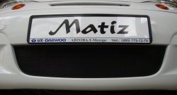 Сетка на бампер (рестайлинг) Russtal (черная) Daewoo (Даеву) Matiz (Матиз)  M100 (1998-2000) M100 дорестайлинг