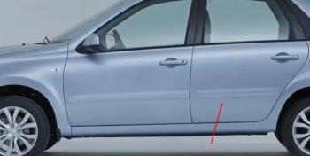 2 049 р. Молдинг задней левой двери Original Datsun mi-DO (2014-2024) (неокрашенный). Увеличить фотографию 1