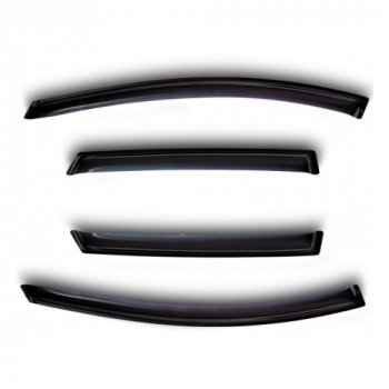 2 199 р. Дефлектора окон SIM Ford Focus 2 седан рестайлинг (2007-2011). Увеличить фотографию 1