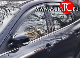 999 р. Комплект дефлекторов окон (ветровиков) 4 шт. Russtal  Ford Focus  2 (2004-2011)