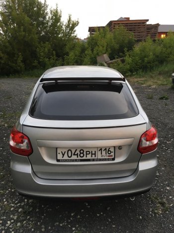 2 399 р. Верхний универсальный спойлер Альбатрос Hyundai Grandeur (2006-2011) (С белым стоп-сигналом, Неокрашенный). Увеличить фотографию 16