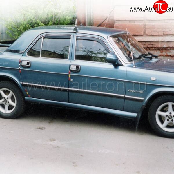 999 р. Комплект порогов Aileron ГАЗ 24 Волга седан (1985-1993) (Неокрашенные)