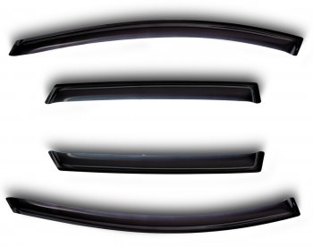 Дефлектора окон SIM Hyundai (Хюндаи) Solaris (Солярис) ( 1 хэтчбек,  1 хэтчбэк) (2010-2017) 1 хэтчбек, 1 хэтчбэк RBr дорестайлинг, RBr рестайлинг