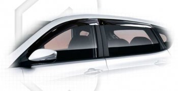Дефлектора окон CA-Plastic Hyundai (Хюндаи) Solaris (Солярис)  1 хэтчбэк (2014-2017) 1 хэтчбэк RBr рестайлинг