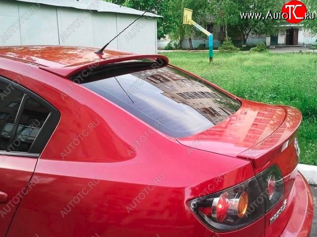 4 599 р. Козырёк на заднее стекло CT v2  Mazda 3/Axela  BK (2003-2006) (Неокрашенный)