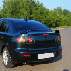 4 149 р. Спойлер RAVEN STYLE  Mazda 3/Axela  BK (2003-2009) (Неокрашенный). Увеличить фотографию 2