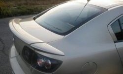 4 799 р. Спойлер Style v3 (три части)  Mazda 3/Axela  BK (2003-2009) (Неокрашенный). Увеличить фотографию 1