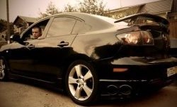 5 999 р. Спойлер Универсальный R-8 (для крышки багажника шириной 115, 119 и 123 см) Mazda 3/Axela BK дорестайлинг седан (2003-2006) (Неокрашенный). Увеличить фотографию 3