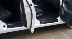 1 949 р. Накладки порожков салона RA  Mazda 6  GJ (2012-2018) (Комплект (4 шт.)). Увеличить фотографию 6