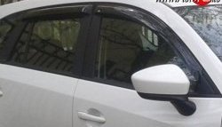 Комплект дефлекторов окон (ветровиков) 4 шт. Russtal Mazda CX-5 KE дорестайлинг (2011-2014)