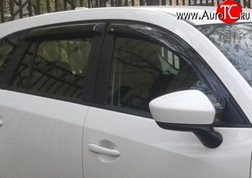 999 р. Комплект дефлекторов окон (ветровиков) 4 шт. Russtal  Mazda CX-5  KE (2011-2014)