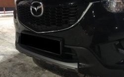 2 349 р. Накладка на передний бампер СТ v4 v4  Mazda CX-5  KE (2011-2014) (Неокрашенная). Увеличить фотографию 3