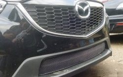 2 899 р. Сетка на бампер Novline  Mazda CX-5  KE (2011-2014). Увеличить фотографию 1