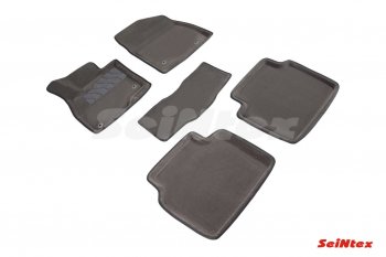 4 799 р. Комплект ворсовых ковриков в салон Seintex (3D)  Mazda 6  GJ (2012-2024) (Черный). Увеличить фотографию 4