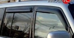 Комплект дефлекторов окон (ветровиков) 4 шт. (5 дверей) Russtal Mitsubishi Pajero 4 V90 дорестайлинг (2006-2011)