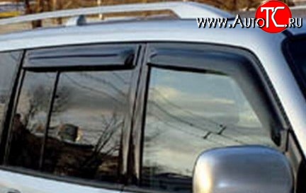 999 р. Комплект дефлекторов окон (ветровиков) 4 шт. (5 дверей) Russtal Mitsubishi Pajero 4 V90 дорестайлинг (2006-2011)