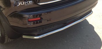 3 049 р. Защита заднего бампера Petroil Tuning (d51, нержавейка)  Nissan Juke  1 YF15 (2010-2014). Увеличить фотографию 2