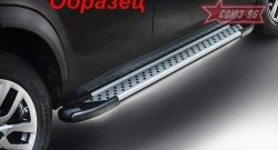 Пороги из алюминиевого профиля Souz-96 Nissan Qashqai 1 дорестайлинг (2007-2010)