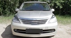1 099 р. Реснички RA на фары  Nissan Tiida ( 1 хэтчбэк,  1 седан,  1 хэтчбек) (2004-2014) (Неокрашенные). Увеличить фотографию 2