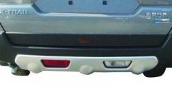 2 849 р. Накладка на задний бампер CT  Nissan X-trail  2 T31 (2007-2011) (Неокрашенная). Увеличить фотографию 1
