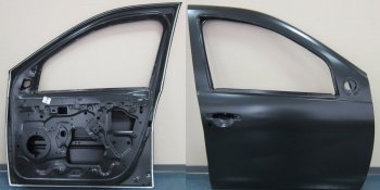 12 999 р. Правая дверь передняя BodyParts Renault Duster HS дорестайлинг (2010-2015) (Неокрашенная). Увеличить фотографию 1