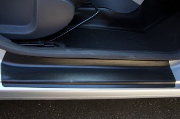 1 639 р. Комплект накладок в проем дверей Артформ (4 шт.)  Renault Logan  2 (2014-2018). Увеличить фотографию 2