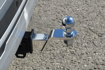 6 749 р. Кронштейн для фаркопа универсальный (нержавейка, 50х50 мм) Petroil Tuning Chevrolet Epica V250 (2006-2012). Увеличить фотографию 2