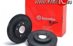 4 999 р. Передний тормозной диск Brembo Max 14 с вентиляцией и проточками Лада 2110 седан (1995-2007). Увеличить фотографию 2