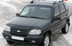 5 299 р. Рейлинги АПС L  Chevrolet Niva  2123 (2002-2008), Лада 2123 (Нива Шевроле) (2002-2008) (Башмак черный, рейлинг серый). Увеличить фотографию 2