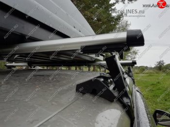 2 999 р. Багажник на крышу INTER D-1 (в обхват дверного проема) BYD F3 седан (2005-2014) (Cтальные поперечины длиной 1200 мм, без обтекателей). Увеличить фотографию 2