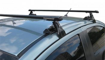 3 589 р. Универсальный багажник на крышу (в обхват дверного проема) Муравей Д-1 BYD F3 седан (2005-2014) (стандарт 110 см). Увеличить фотографию 2