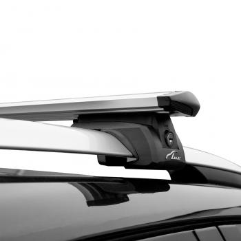8 399 р. Багажник в сборе LUX Элегант Chevrolet Lacetti седан (2002-2013) (поперечины аэро-трэвэл, длина 130 см серые). Увеличить фотографию 4