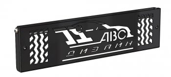 Кронштейн номерного знака переднего бампера АВС-Дизайн (для лебедок) Лада Нива 4х4 2121 3 дв. дорестайлинг (1977-2019)